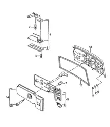 Kennzeichenleuchte / Rücklicht 924 1976-79