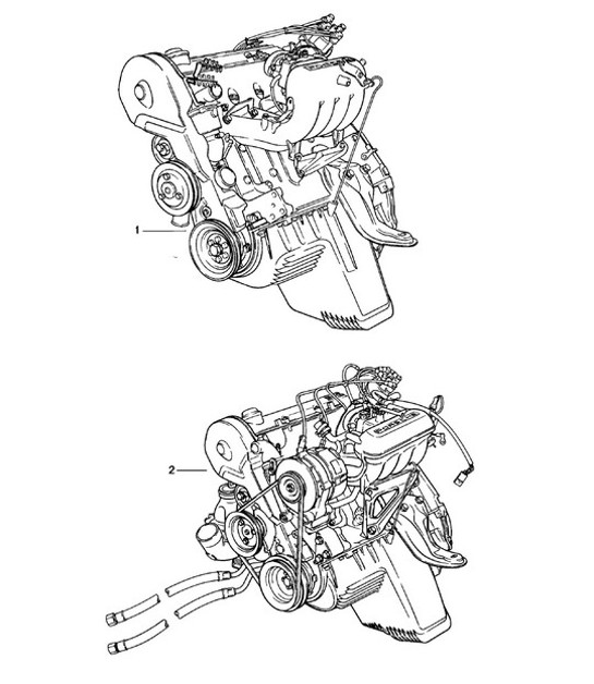 Diagram 101-000 Porsche 924 (1977-1988) Engine