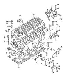 Cylinder head 924 1980-1985