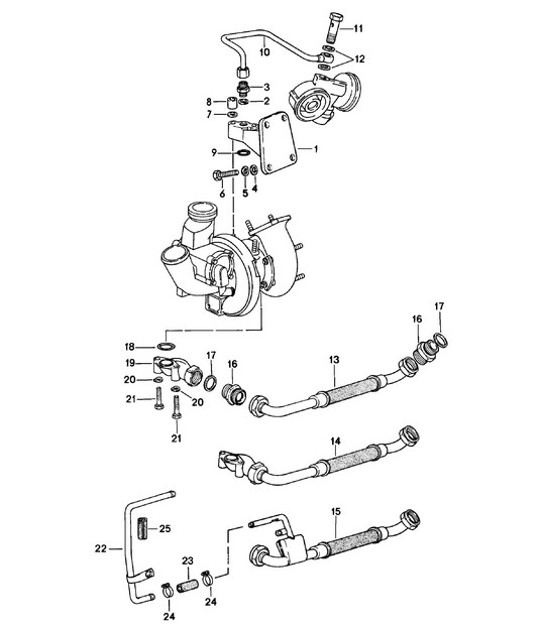 Diagram 104-010 Porsche 924 (1977-1988) Engine
