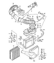 Air cleaner system 924 1980-1985
