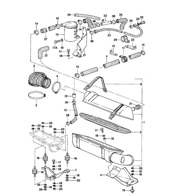Diagram 106-005 Porsche 924 (1977-1988) Engine