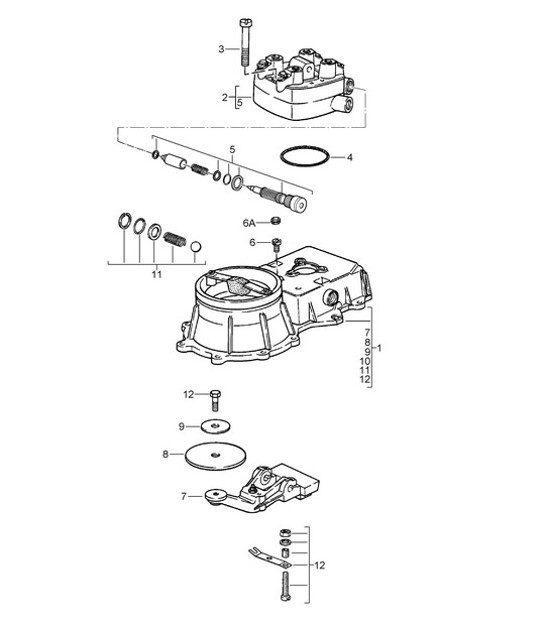 Diagram 107-005 Porsche 924 (1977-1988) Engine