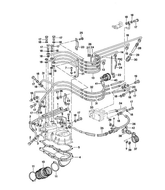 Diagram 107-015 Porsche 924 (1977-1988) Engine