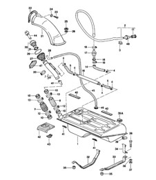 Réservoir de carburant - F >>92CN4 02197, F >>93CN1 00305, F >>93BN7 00450 - 924 1980 - 1985