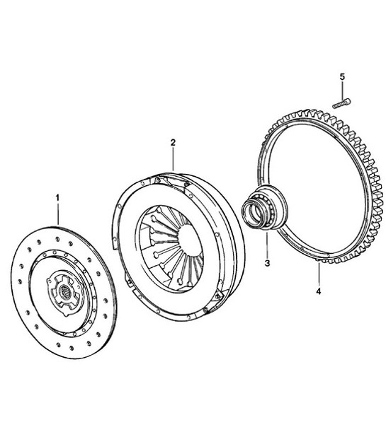 Diagram 301-020 Porsche 924 (1977-1988) Transmission