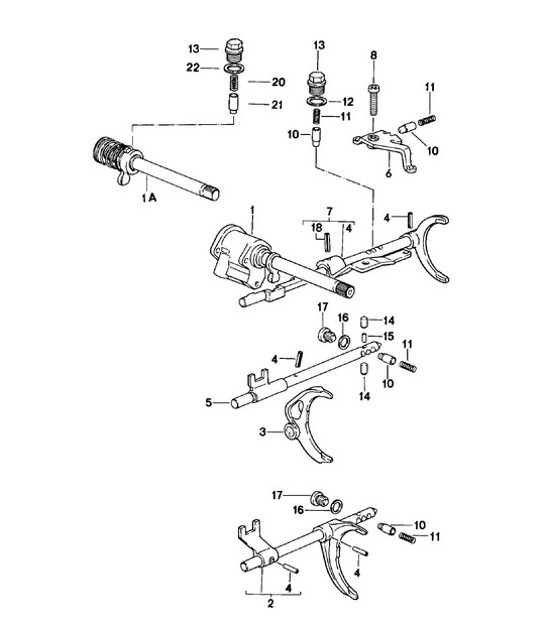 Diagram 304-000 Porsche 924 (1977-1988) Transmission