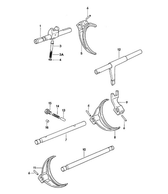 Diagram 304-005 Porsche Macan (95B) MK1 (2014-2018) Transmission