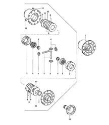 Limited-slip differential / Manual transmission - G31.01/02/03 - 924 TURBO / GT 1980 - 1985