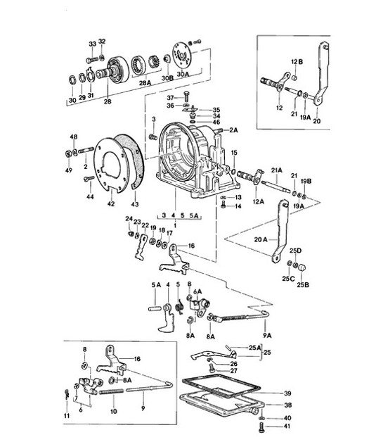 Diagram 309-000 Porsche Boxster 986/987/981 (1997-2016) Transmission