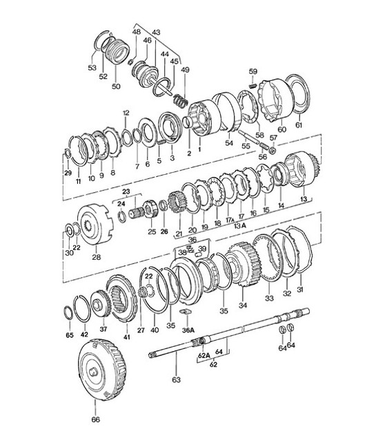 Diagram 310-000 Porsche Boxster 986/987/981 (1997-2016) Transmission