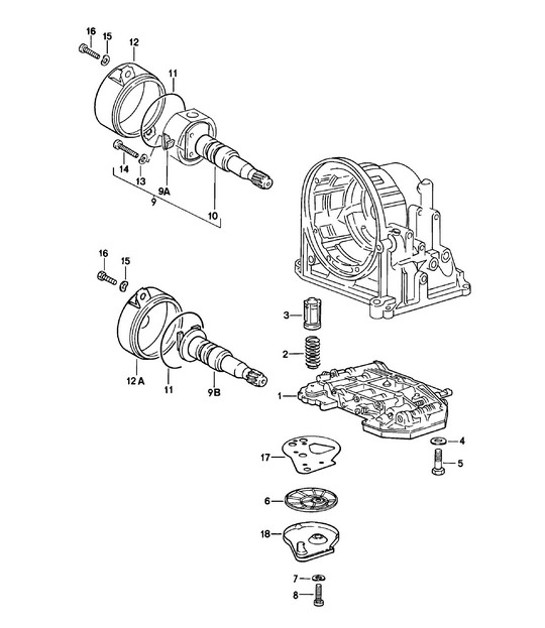 Diagram 310-005 Porsche Boxster 986/987/981 (1997-2016) Transmission