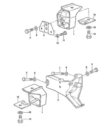 Suspension de transmission - Boîte de vitesses automatique - 924 1980 - 1985