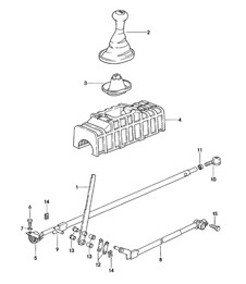 Schaltmechanismus – Schaltgetriebe (EG: G31.01/02/03) – 924 1980–1985