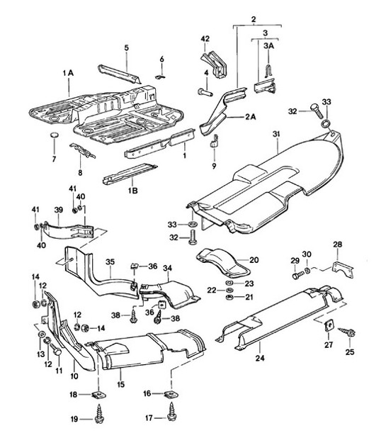 Diagram 801-005 Porsche 924 (1977-1988) Body