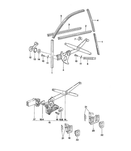 Diagram 804-015 Porsche 924 (1977-1988) Body