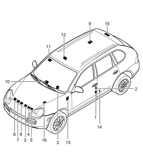 Diagram 001-05 Porsche Macan Turbo 2.9L V6 440Bhp 