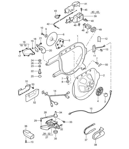 Diagram 002-05 Porsche Cayenne Turbo S E-Hybrid V8 4.0L 550Hp 
