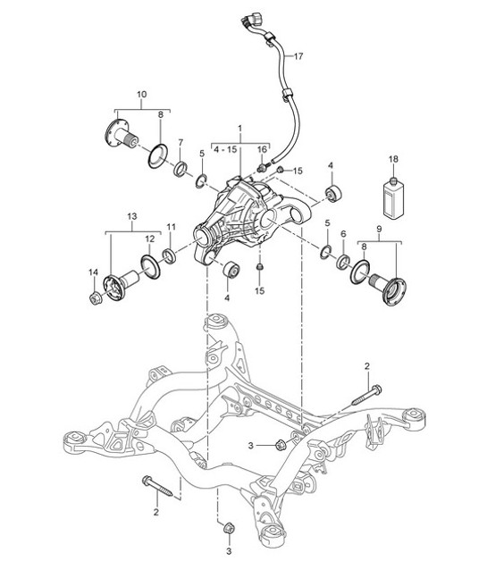 Diagram 305-00 Porsche 993 (911) GT2 1994-97 Transmission