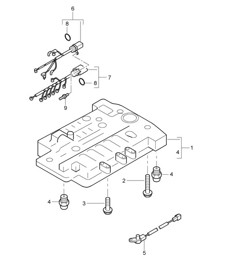 Tiptronic / Schaltereinheit (PR:G0R, Tiptronic S) Cayenne 9PA (955) 2003-06