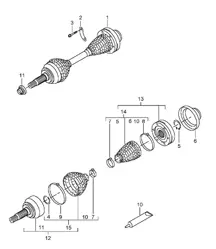 Palier Cayenne 9PA (955) 2003-06