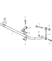 Stabilisateur Avant (PR:0AB) Cayenne 9PA (955) 2003-06