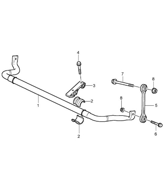 Diagram 402-05 Porsche Panamera Diesel V6 3.0L Front Axle, Steering 