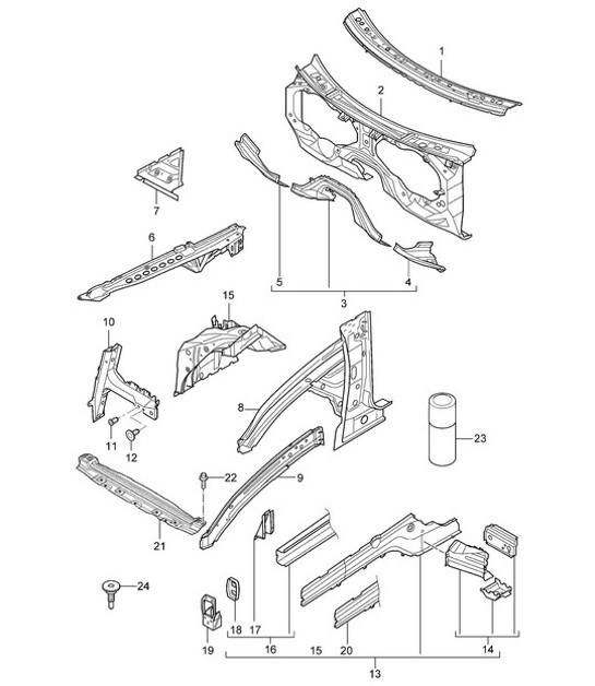 Diagram 801-10 Porsche Taycan (9J1) MK2 2024>> 
