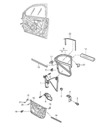 Lève-vitre - AVANT - Cayenne 9PA (955) 2003-06