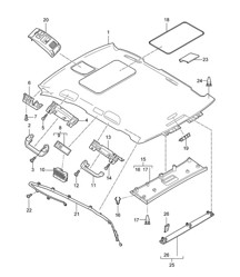 Techo interior / Accesorios Cayenne 9PA (955) 2003-06