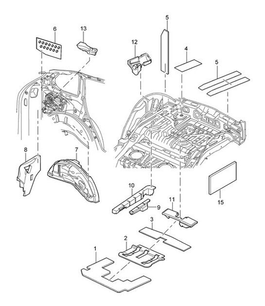 Diagram 807-45 Porsche 996 (911) (1997-2005) Body