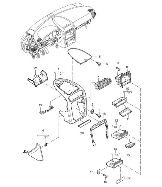 Diagram 809-05 Porsche Cayman 718C (982C) 2017>> Body