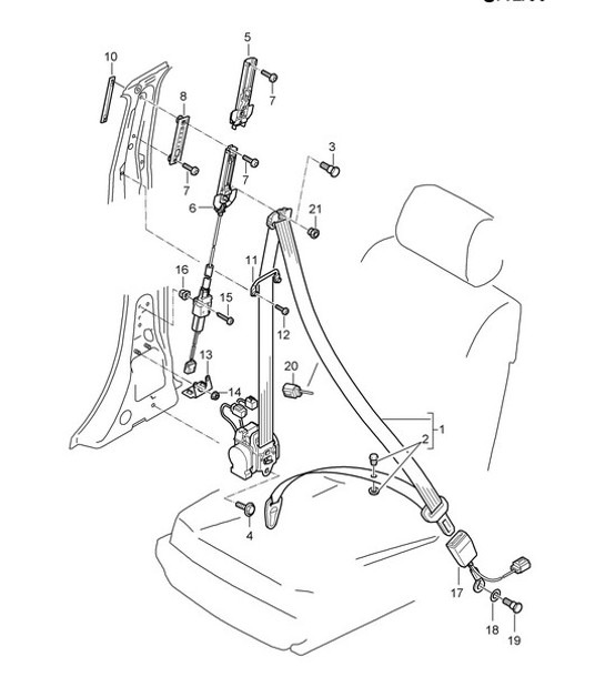 Diagram 812-00 Porsche Cayman 718C (982C) 2017>> Body
