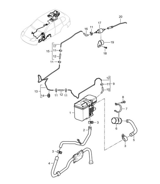 Diagram 813-80 Porsche Cayenne 9PA1 (957) 2007-2010 Body