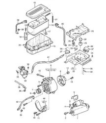 Batterie / Distributeur / Démarreur / Générateur Cayenne 9PA (955) 2003-06