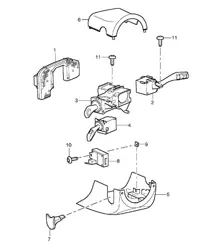 Interruttore piantone dello sterzo Cayenne 9PA (955) 2003-06