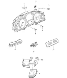 Instruments / Unité d'affichage / ParkAssist / Capteur de champ magnétique / Boussole Cayenne 9PA (955) 2003-06