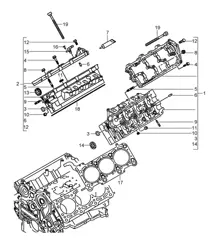 Zylinderkopf (Modell: 059D) Cayenne 9PA1 (957) 3.0L Diesel 2007-10