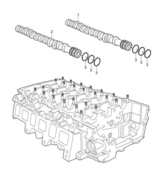 Diagram 103-012 Porsche Cayenne GTS V8 4.8L Petrol 400HP Engine