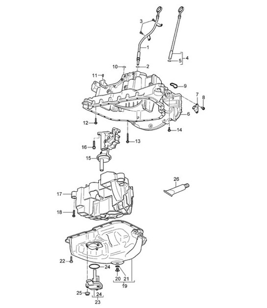 Diagram 104-007 Porsche Cayenne 3.6L 2007>> Engine