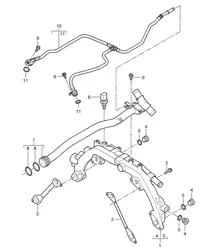 Refrigeración por agua (Modelo: 4801,4851) Cayenne 9PA1 (957) 4.8L 2007-10