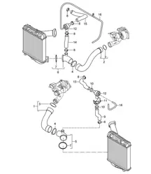 Supercharging  / Pressure pipe (PR:D5Z) Cayenne 9PA1 (957) 4.8L Turbo 2007-10