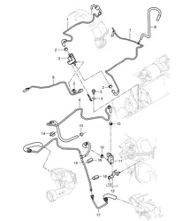 Aufladung / Steuerleitung / Druckleitung (Modell: 4851) Cayenne 9PA1 (957) 4.8L 2007-10