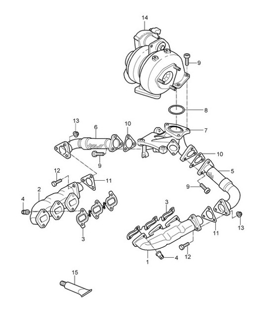 Diagram 202-012 Porsche Cayenne S E-Hybrid Coupe V6 3.0L 519Hp 