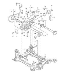 Front axle differential / Ready for installation Cayenne 9PA1 (957) 2007-10 Front axle differential / Ready for installation Cayenne 9PA1 (957) 2007-10