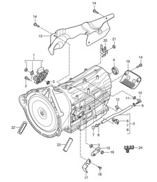 Tiptronic / Selettore / Accessori (PR:G0R, Tiptronic S) Cayenne 9PA1 (957) 2007-10