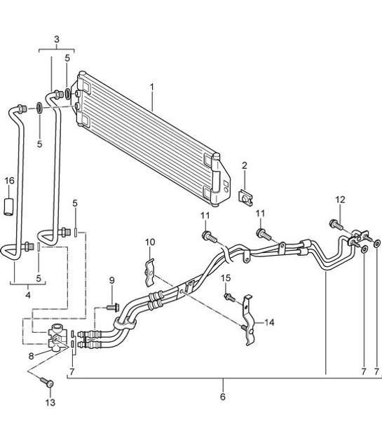 Diagram 360-000 Porsche Cayenne S V6 3.0L Hybrid 380HP Transmission