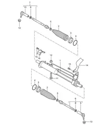 Servolenkung / Lenkgetriebe / Lenkungsteile Cayenne 9PA1 (957) 2007-10