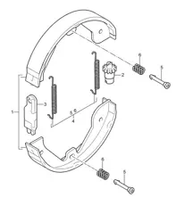 Azionamento a pedale. freno di stazionamento Cayenne 9PA1 (957) 2007-10