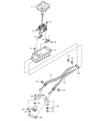 Transmission control / Manual gearbox (PR:G0L, 6-speed manual) Cayenne 9PA1 (957) 2007-10